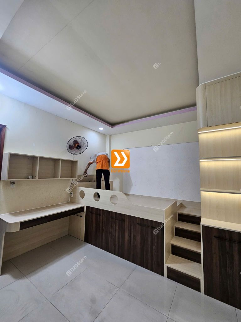 Tủ giường đa năng lưu trữ thông minh nhà anh Phương Trần