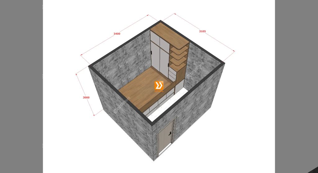 Hệ giường tủ bàn kết hợp tích hợp giường phụ ẩn thông minh - Ảnh 8