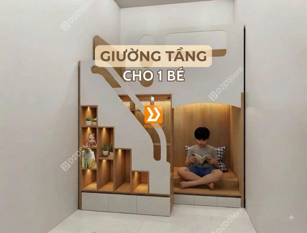Phòng ngủ giường tầng cho bé trai nhà chị Nguyên Hồng - Ảnh 1