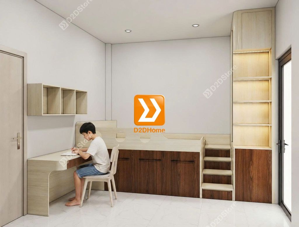 Tủ giường đa năng lưu trữ thông minh nhà anh Phương Trần