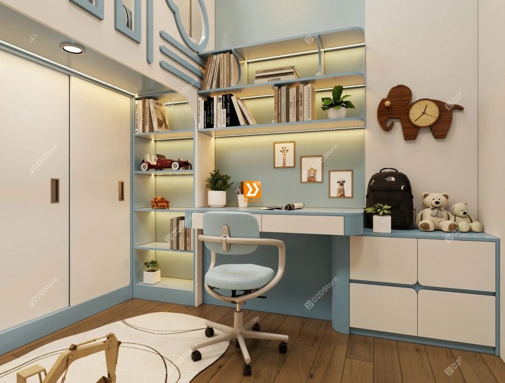 Phòng ngủ giường tầng cho bé gái nhà chị Mỹ Xuyên - Ảnh 6