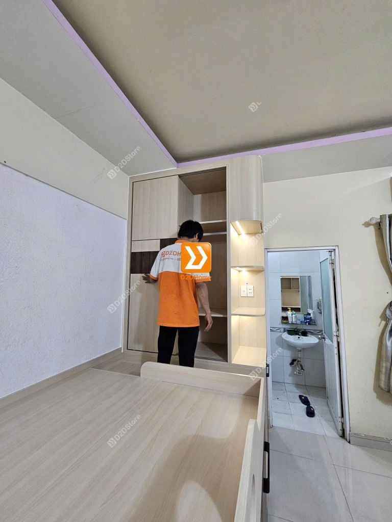 Tủ giường đa năng lưu trữ thông minh nhà anh Phương Trần