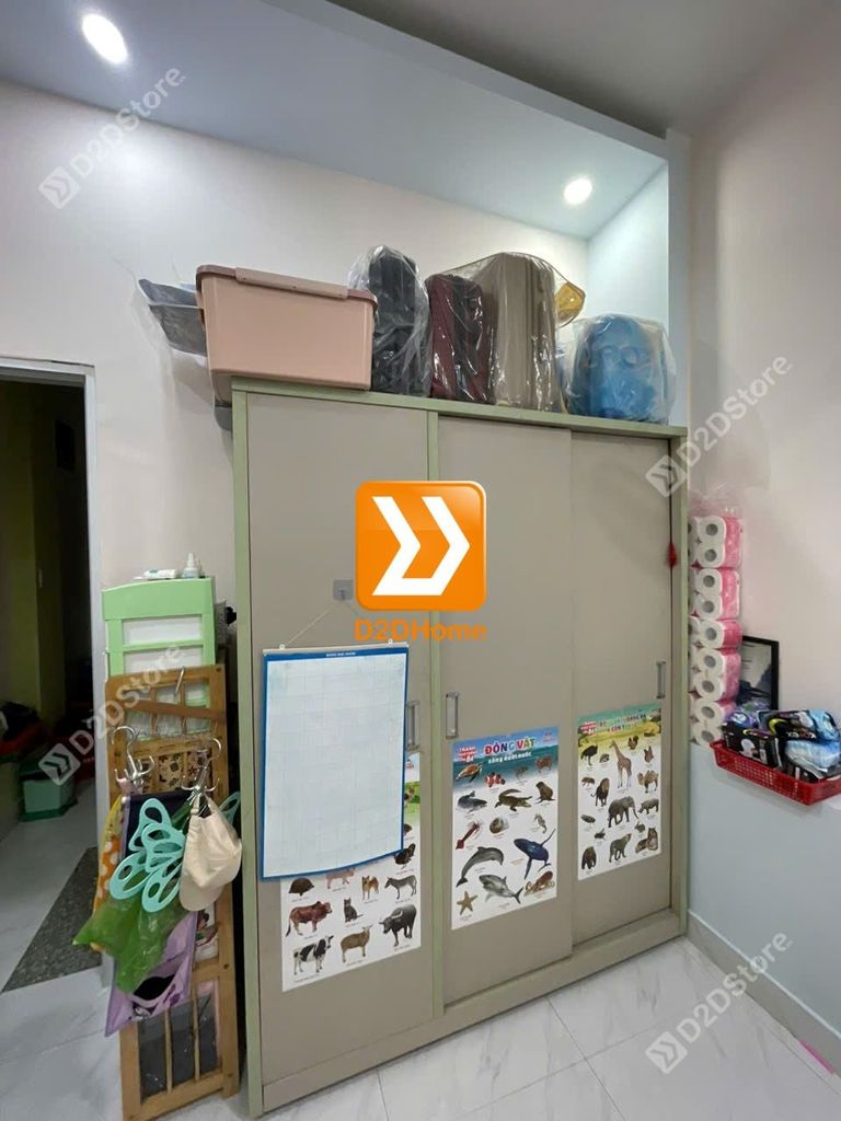 Phòng ngủ giường tầng cho 2 bé trai và gái nhà chị My My