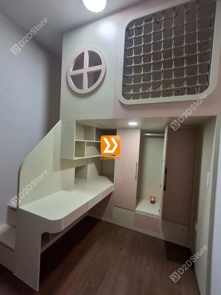 Phòng ngủ giường tầng cho bé gái nhà anh Đình Thọ - Ảnh 1
