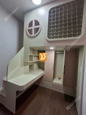 Phòng ngủ giường tầng cho bé gái nhà anh Đình Thọ