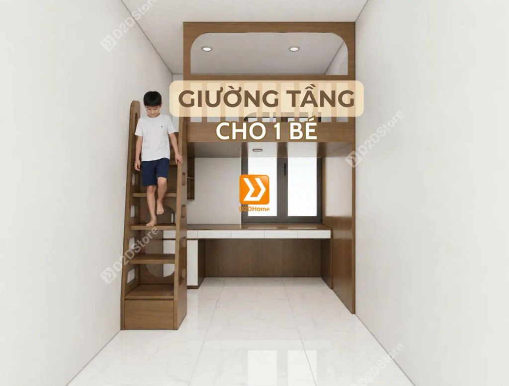 Phòng ngủ giường tầng cho bé trai nhà chị Phương Thảo - Ảnh 1
