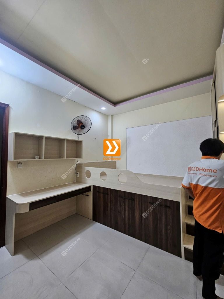 Tủ giường đa năng lưu trữ thông minh nhà anh Phương Trần
