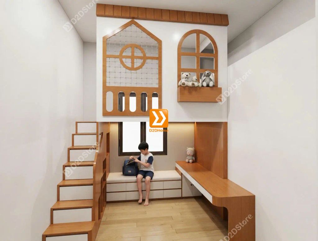 Phòng ngủ giường tầng cho bé gái nhà chị Thanh Diễm - Ảnh 17