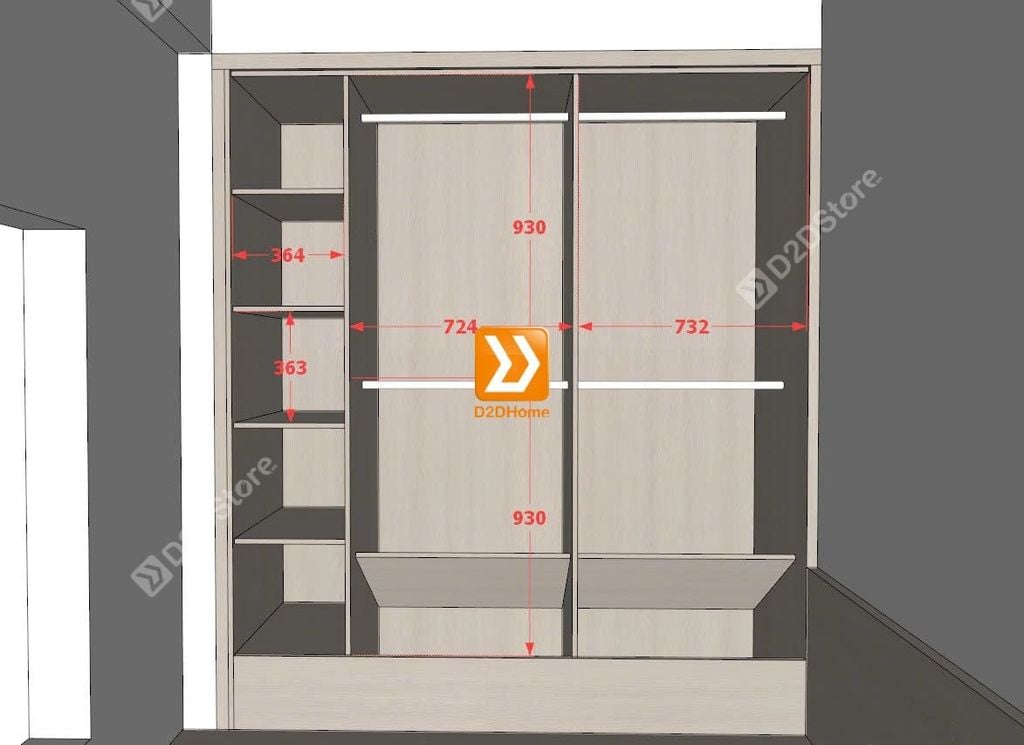 Tủ giường đa năng lưu trữ thông minh cho 2 bé gái nhà chị Jia Phong