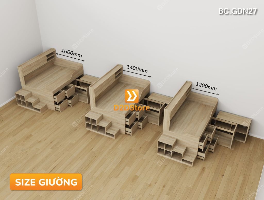 Giường đa năng lưu trữ thông minh BC.GDN27 - Ảnh 10