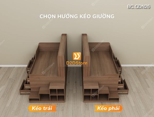 Giường đa năng nhiều ngăn kéo BC.GDN26