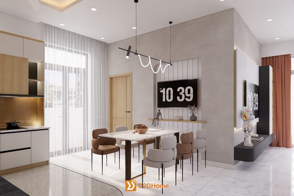 Nhà phố phường Bình Dương 3 phòng ngủ nhà anh Đức