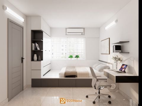 Chung cư Hiệp Thành căn hộ 3 phòng ngủ nhà chị Kiều