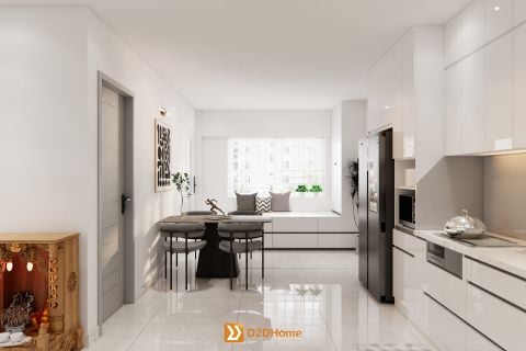 Chung cư Hiệp Thành căn hộ 3 phòng ngủ nhà chị Kiều