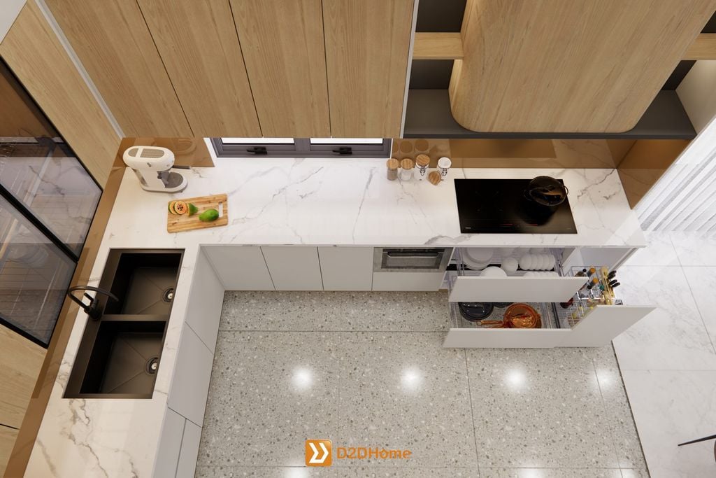 Nhà phố phường Bình Dương 3 phòng ngủ nhà anh Đức