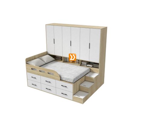 Hệ tủ liền giường TLG.01
