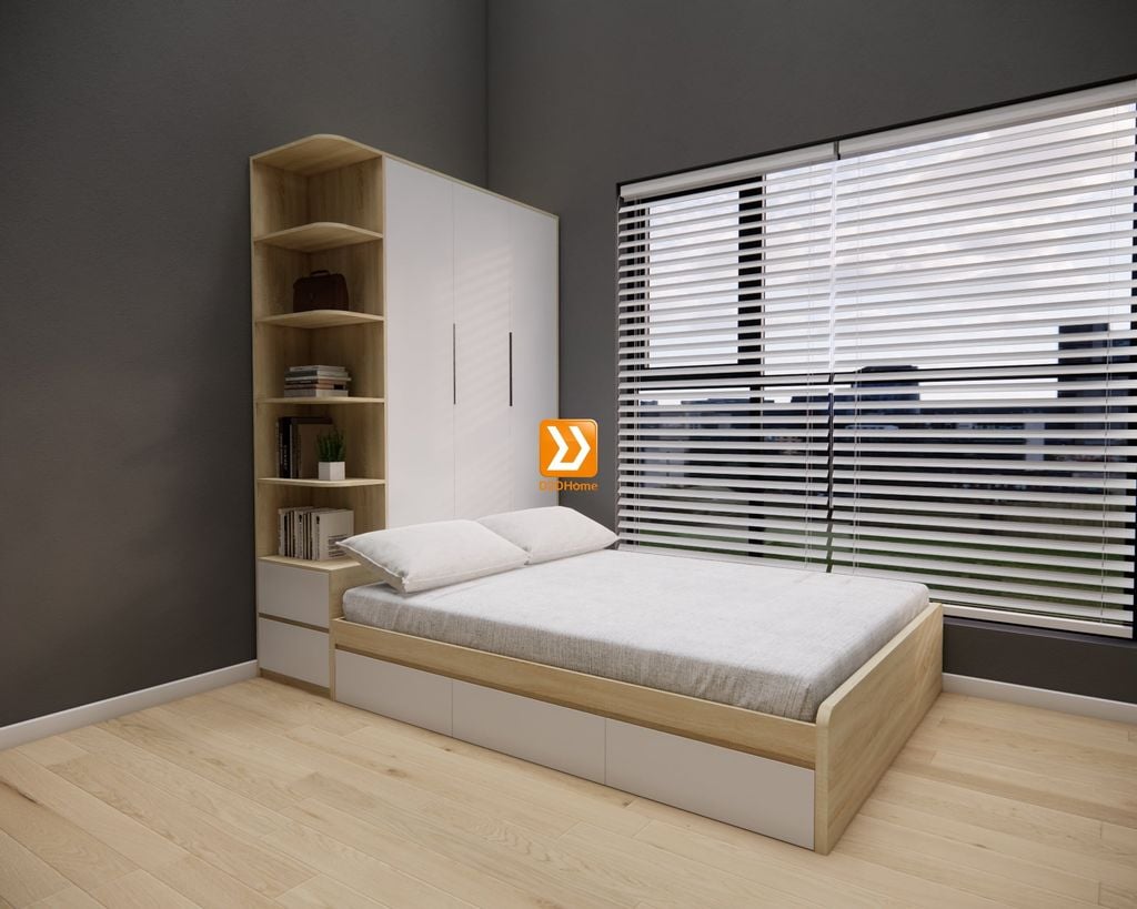 Hệ tủ liền giường TLG.09