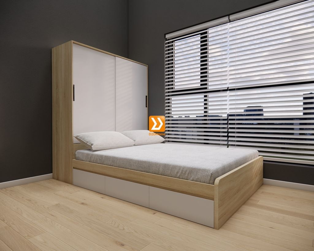 Hệ tủ liền giường TLG.07