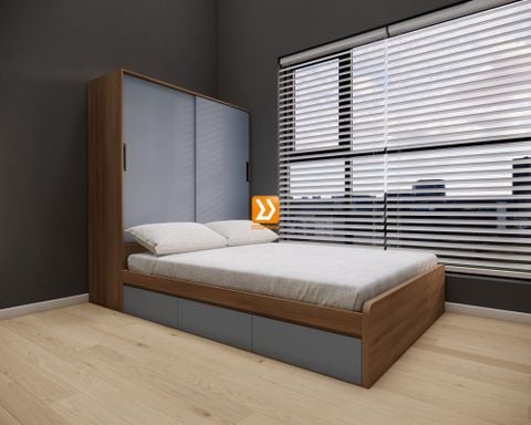 Hệ tủ liền giường TLG.07