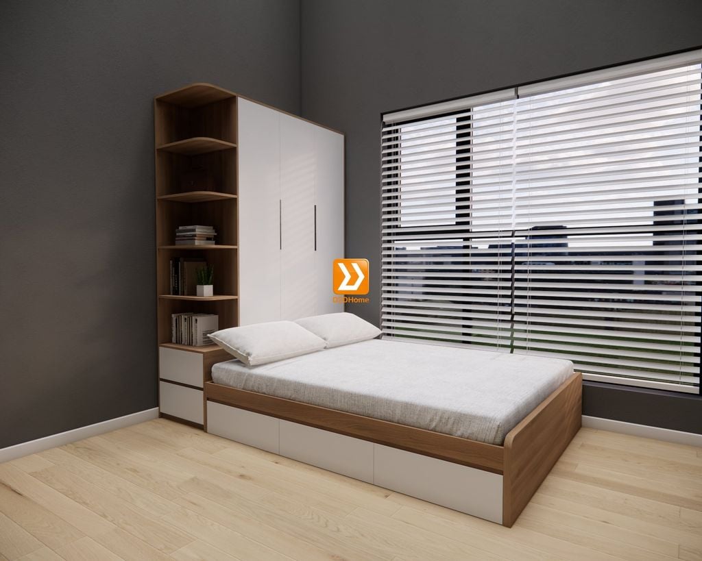 Hệ tủ liền giường TLG.09