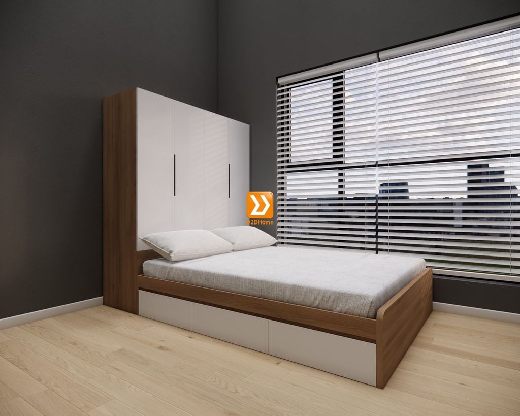 Hệ tủ liền giường TLG.06
