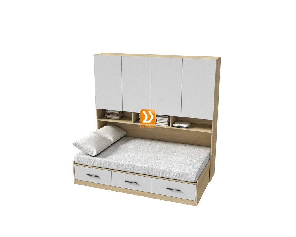Hệ tủ liền giường TLG.04