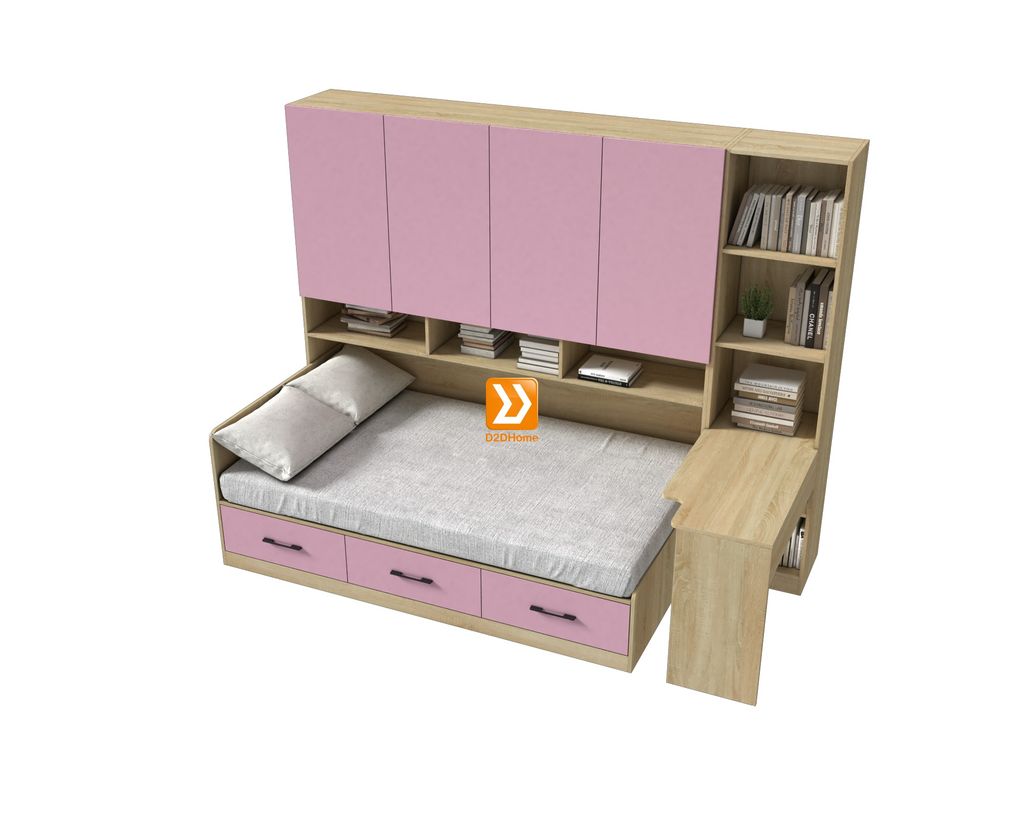 Hệ tủ liền giường TLG.03