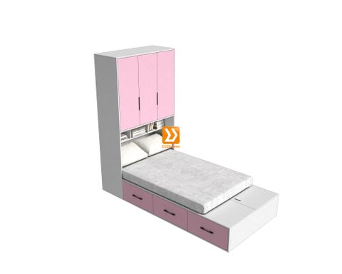 Hệ tủ liền giường TLG.02