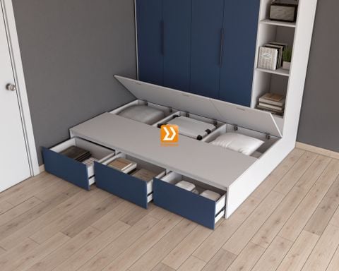 Hệ tủ liền giường TLG.05