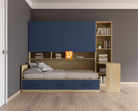 Hệ tủ liền giường TLG.03