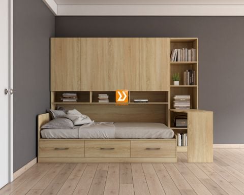 Hệ tủ liền giường TLG.03