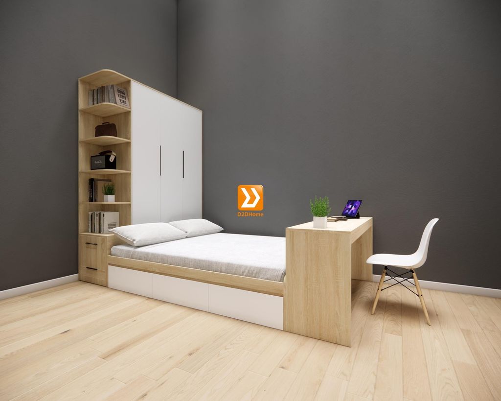Hệ tủ liền giường TLG.14