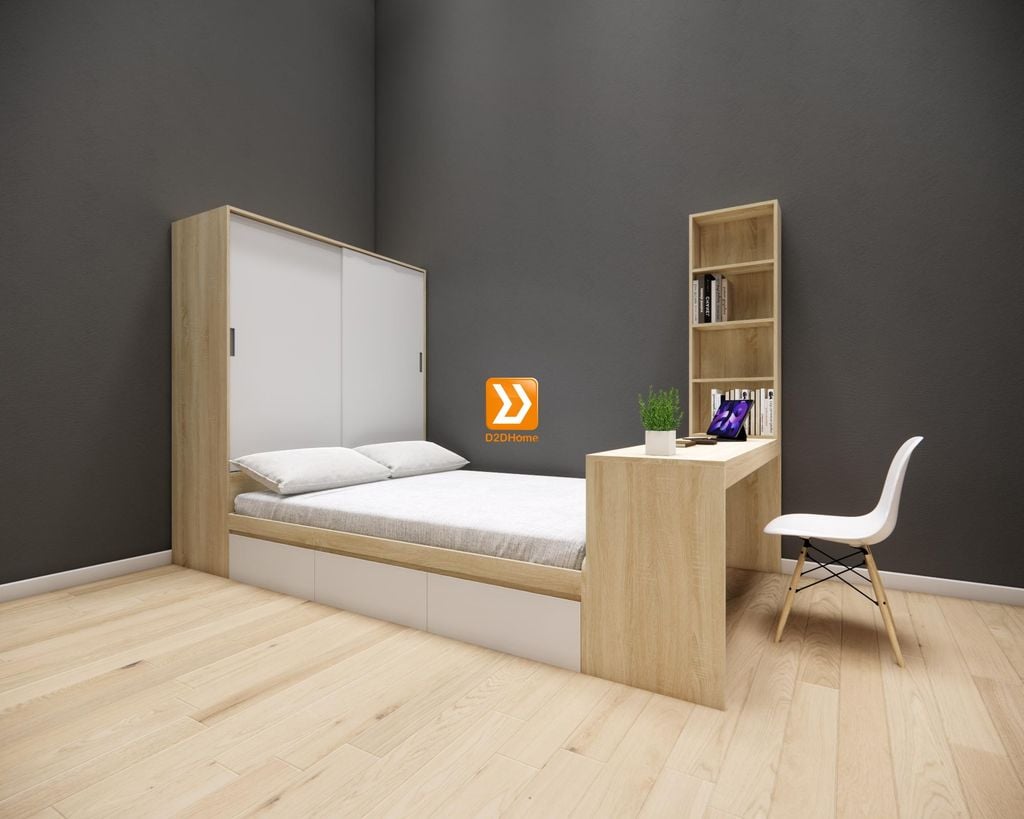 Hệ tủ liền giường TLG.15