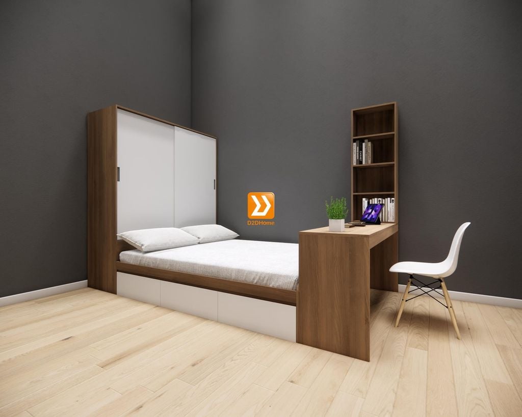 Hệ tủ liền giường TLG.15