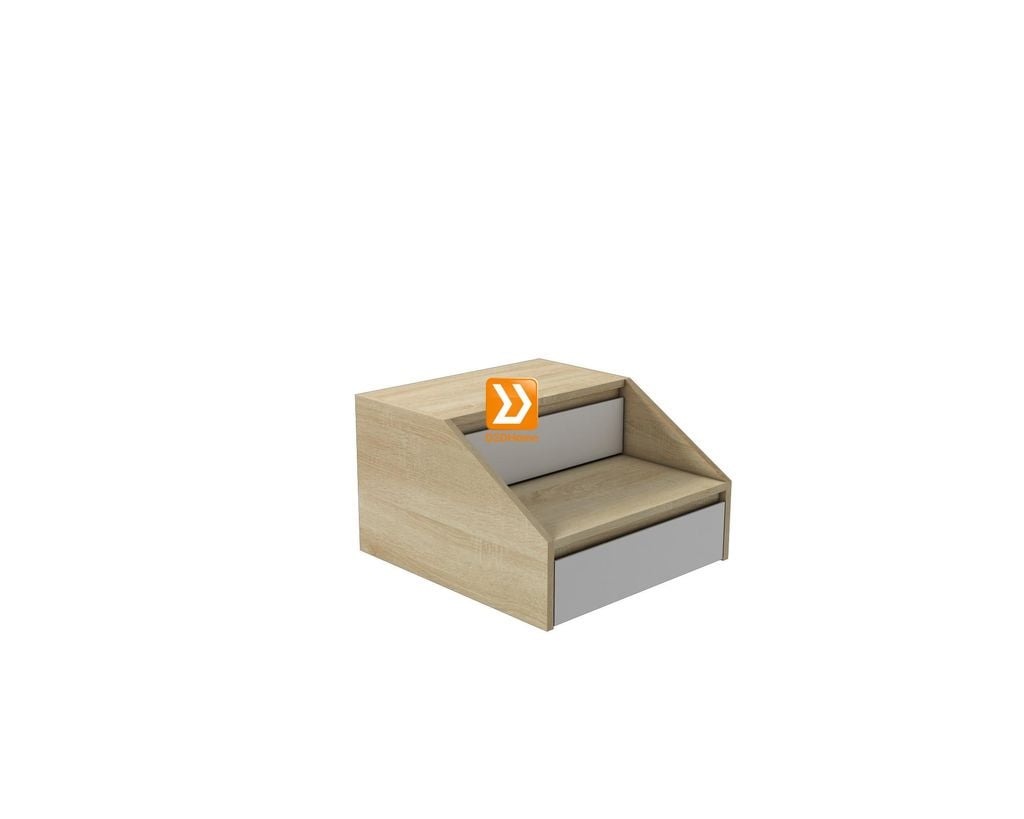 Hệ giường tủ bàn kết hợp cho phòng nhỏ 8m2 nhà chị Hồng Mơ