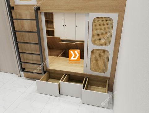 Giường sleepbox cho thuê nhà chị Thúy Trần