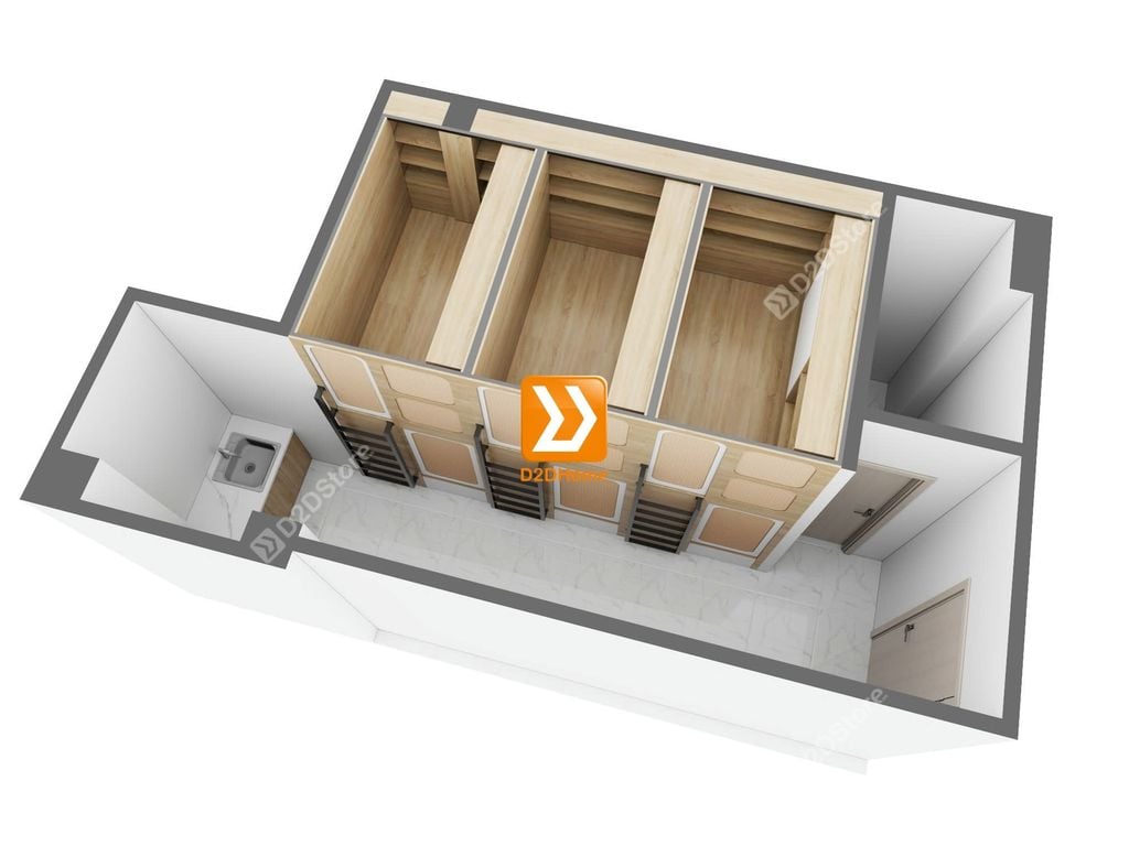 Giường sleepbox cho thuê nhà chị Thúy Trần