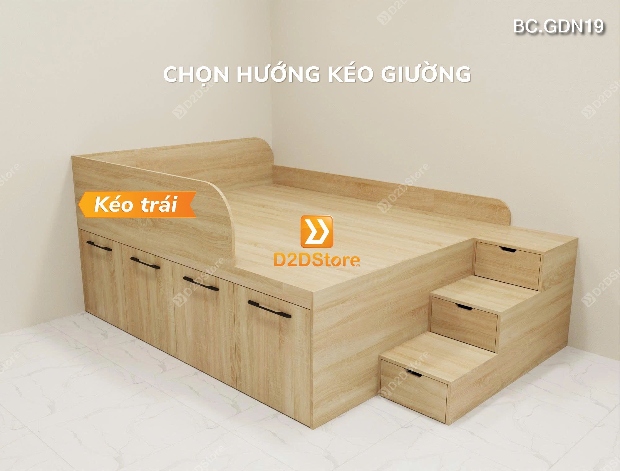  Giường lưu trữ thông minh nhiều kích thước mã BC.GDN19 