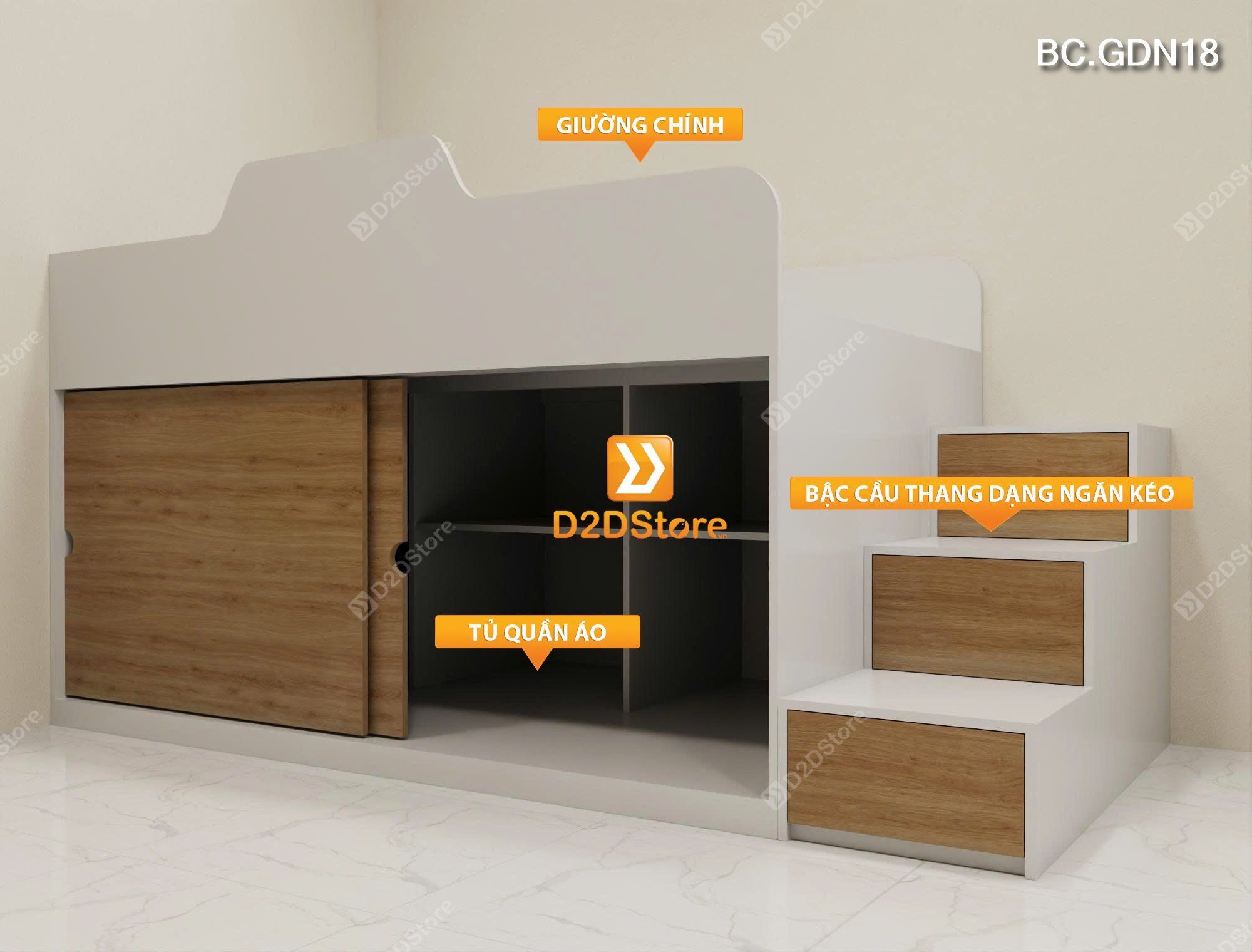  Giường đa năng nhiều kích thước mã BC.GDN18 