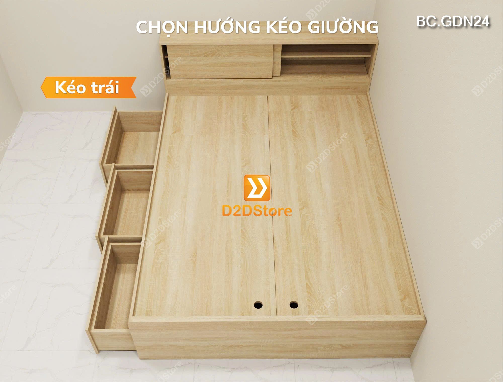  Giường thông minh nhiều ngăn lưu trữ nhiều kích thước mã BC.GDN24 
