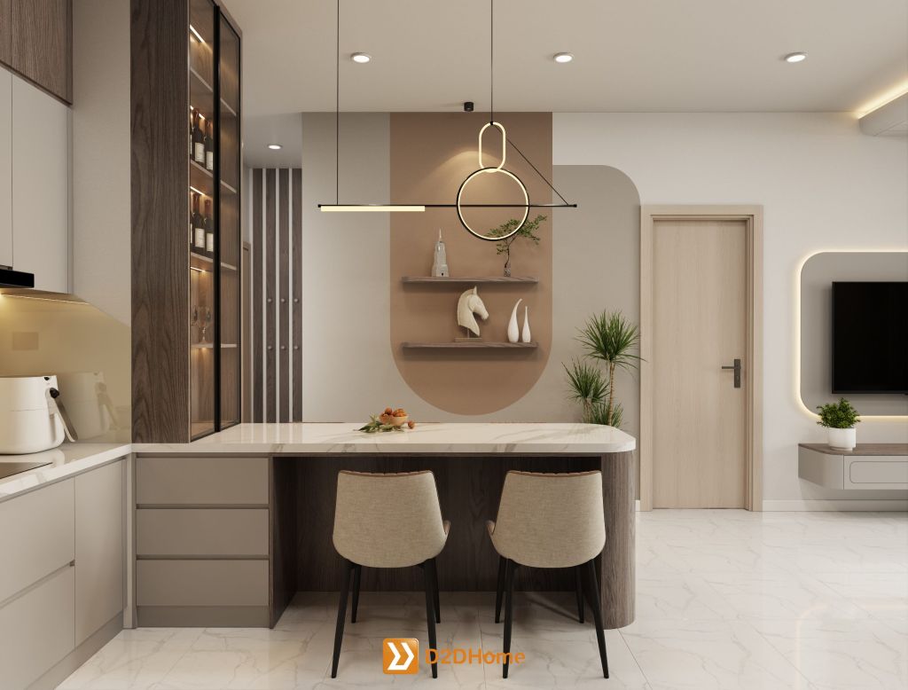 Green Town Bình Tân căn hộ 2 phòng ngủ nhà chị Uyên