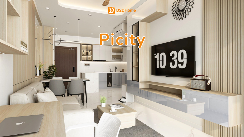 Picity quận 12 căn hộ 3 phòng ngủ nhà chị Annie