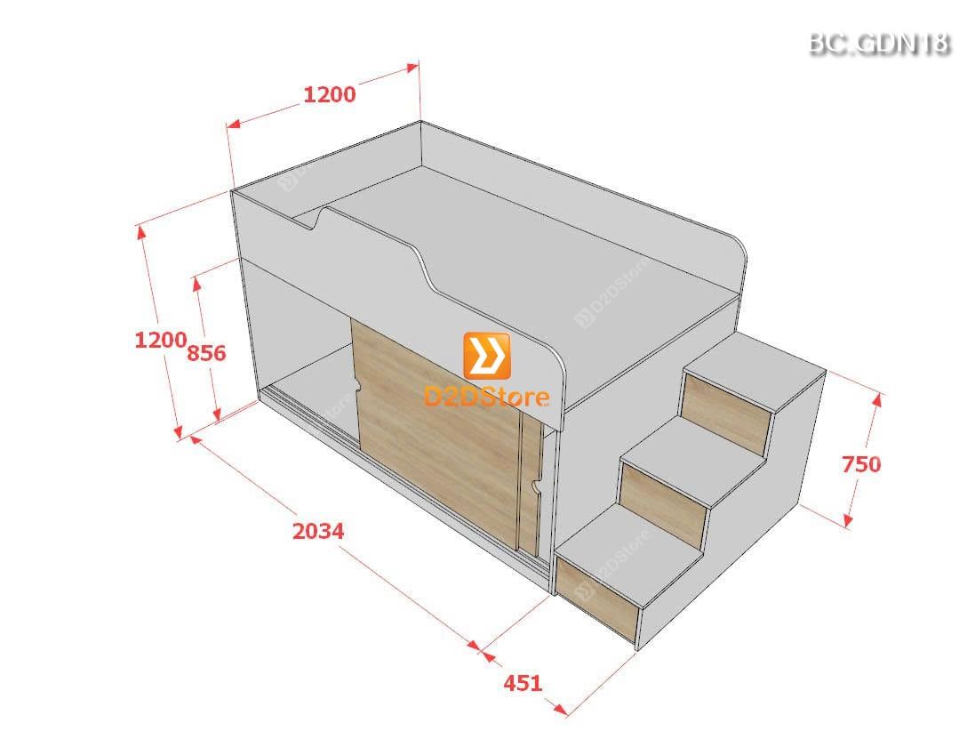  Giường đa năng nhiều kích thước mã BC.GDN18 