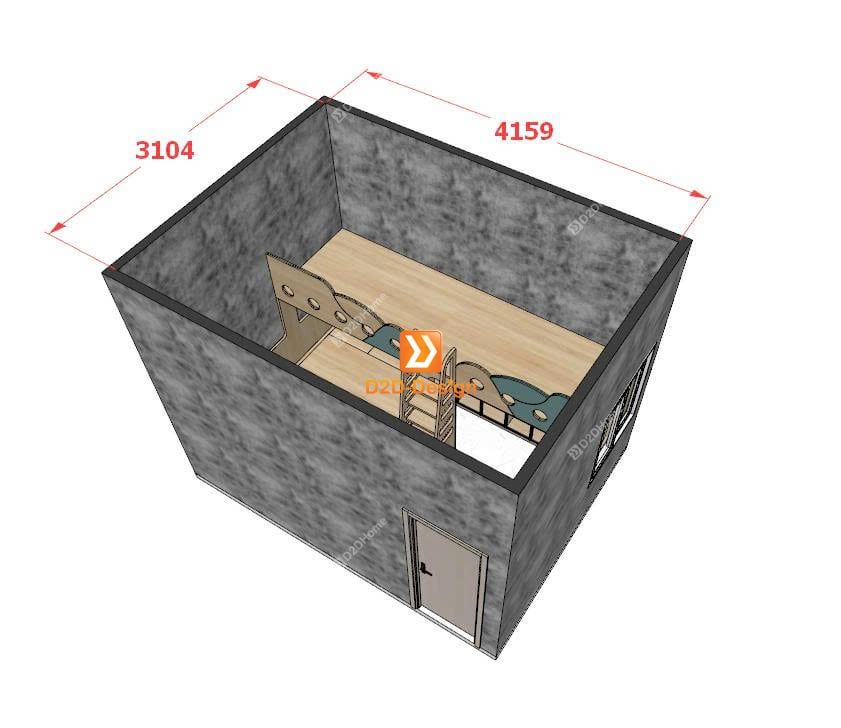 Phòng ngủ giường tầng cho 3 bé trai nhà anh Thái Phạm 