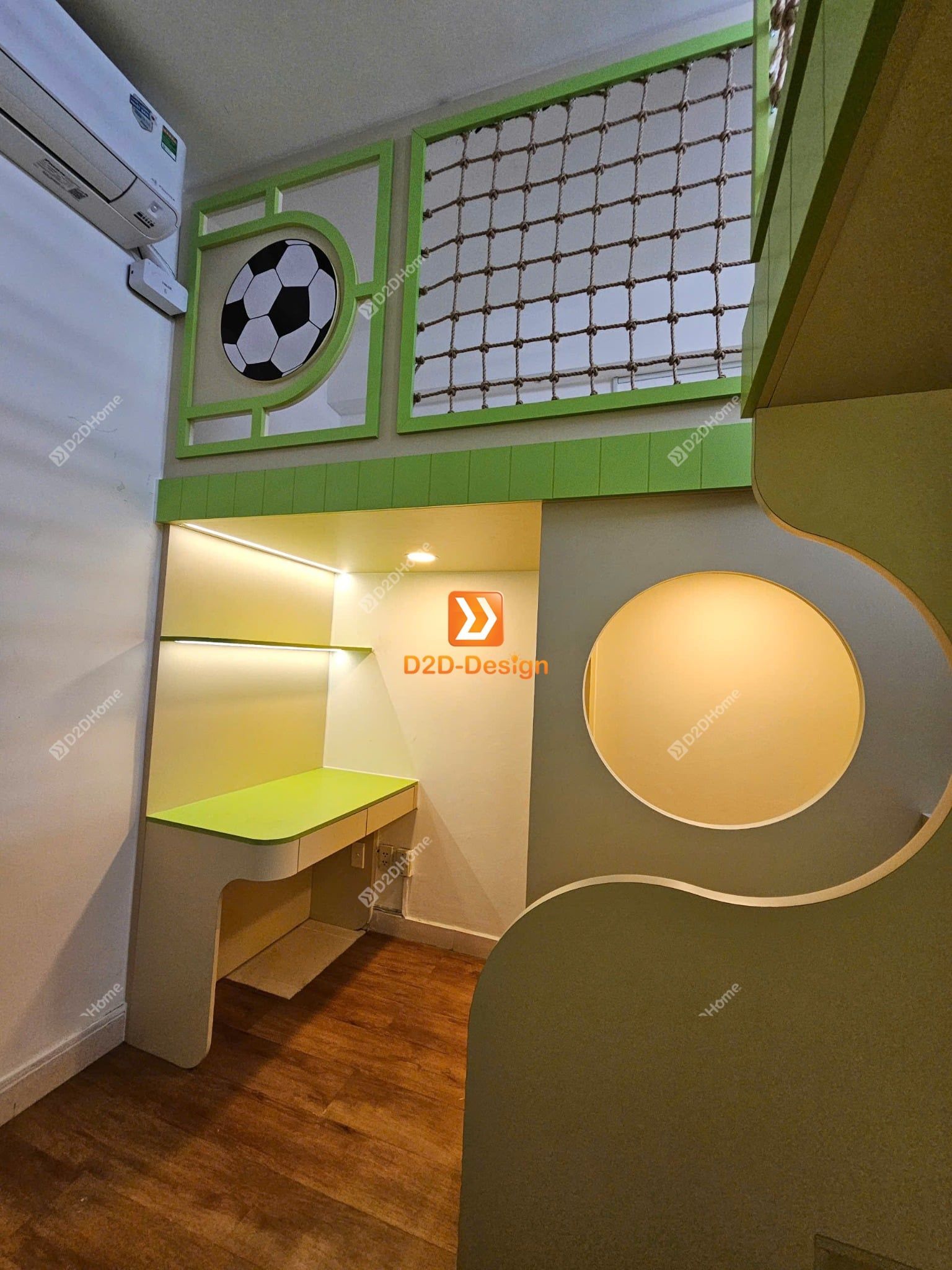  Phòng ngủ giường tầng cho 2 bé trai nhà chị Nguyệt Hiền 