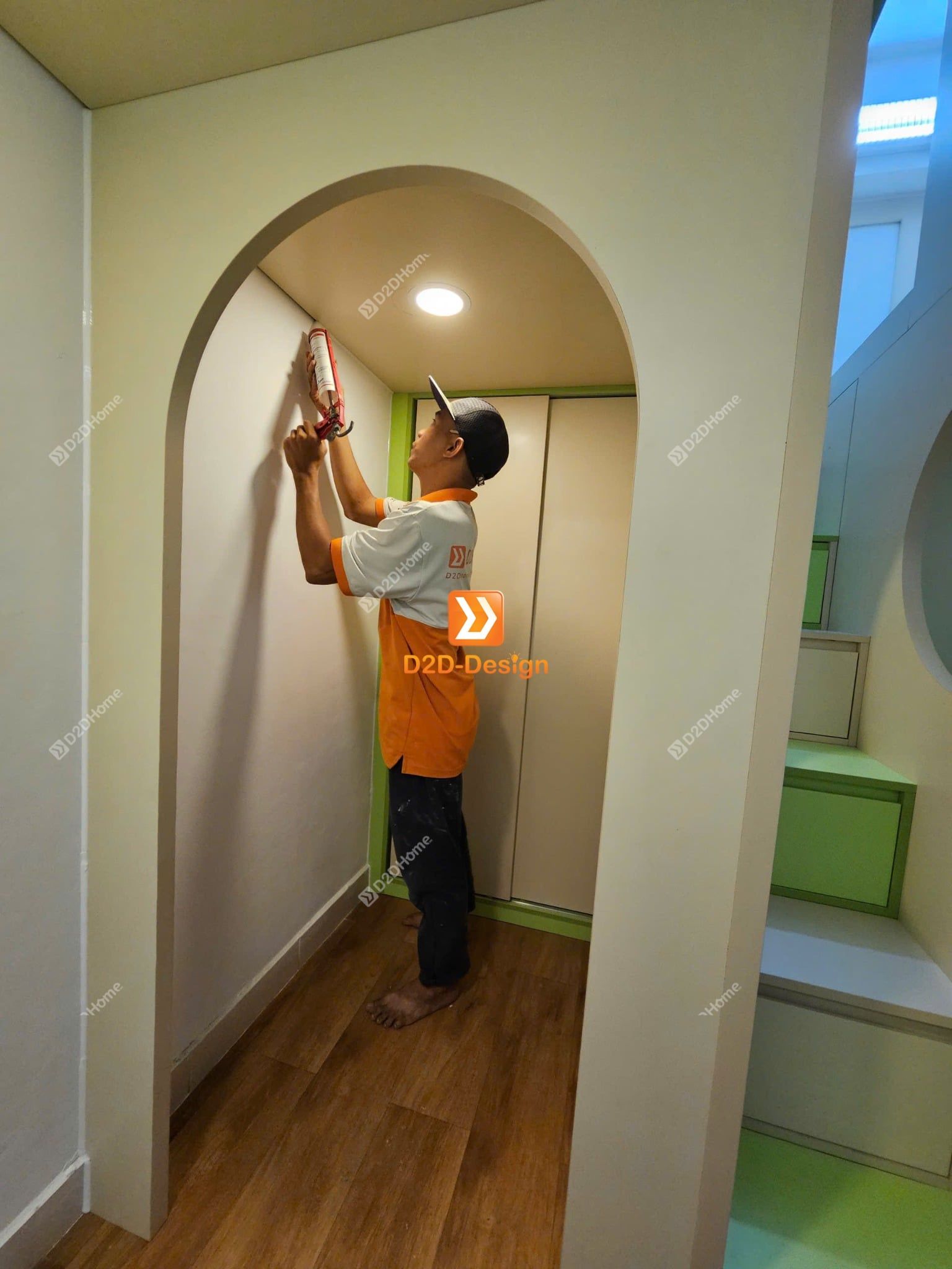  Phòng ngủ giường tầng cho 2 bé trai nhà chị Nguyệt Hiền 