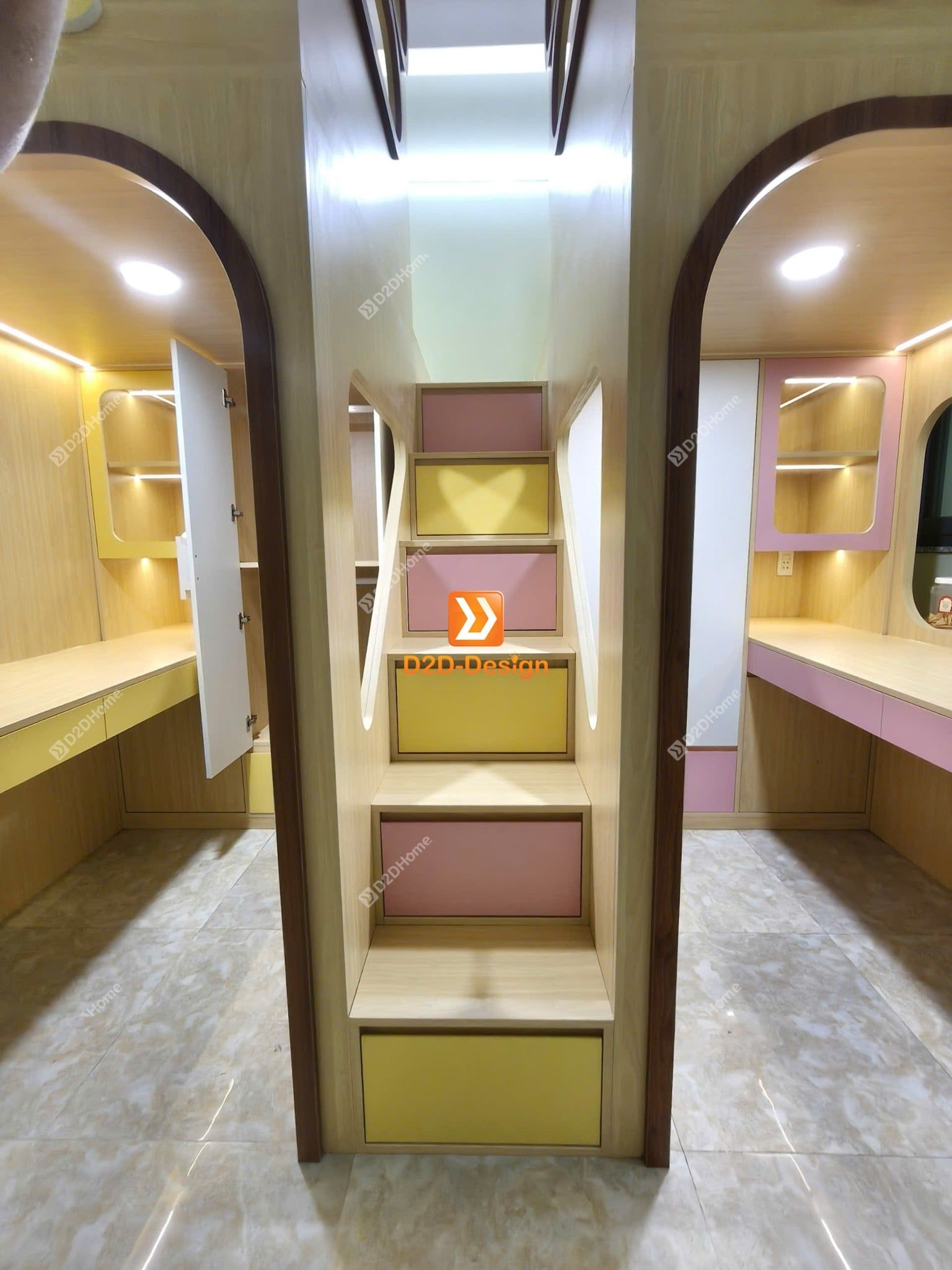  Hệ giường tầng cho 2 bé trai và gái nhà chị Ninh 