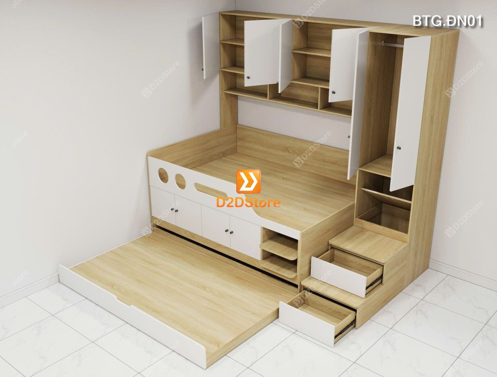 Bộ tủ giường đa năng BTG.ĐN01