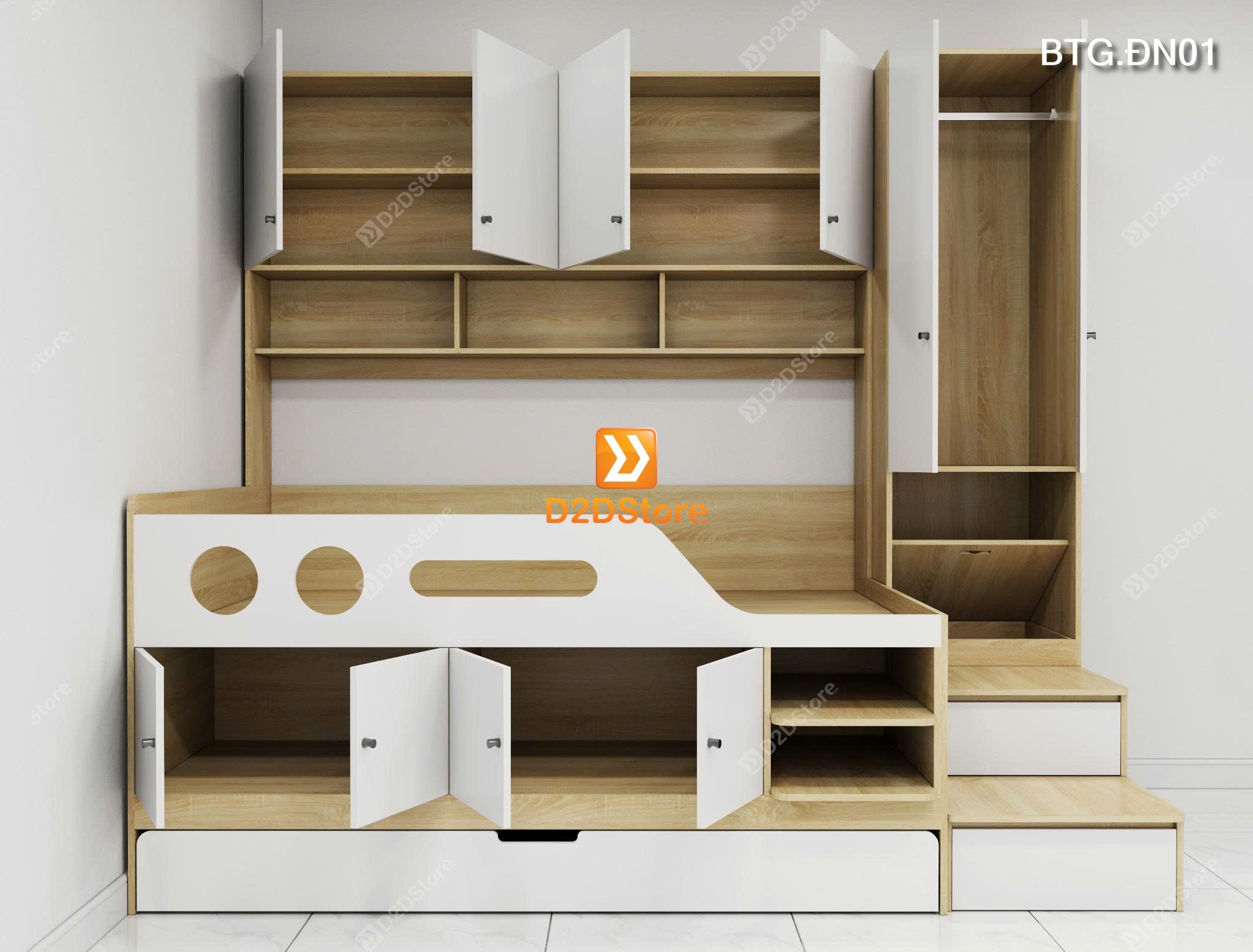  Bộ tủ giường đa năng BTG.ĐN01 
