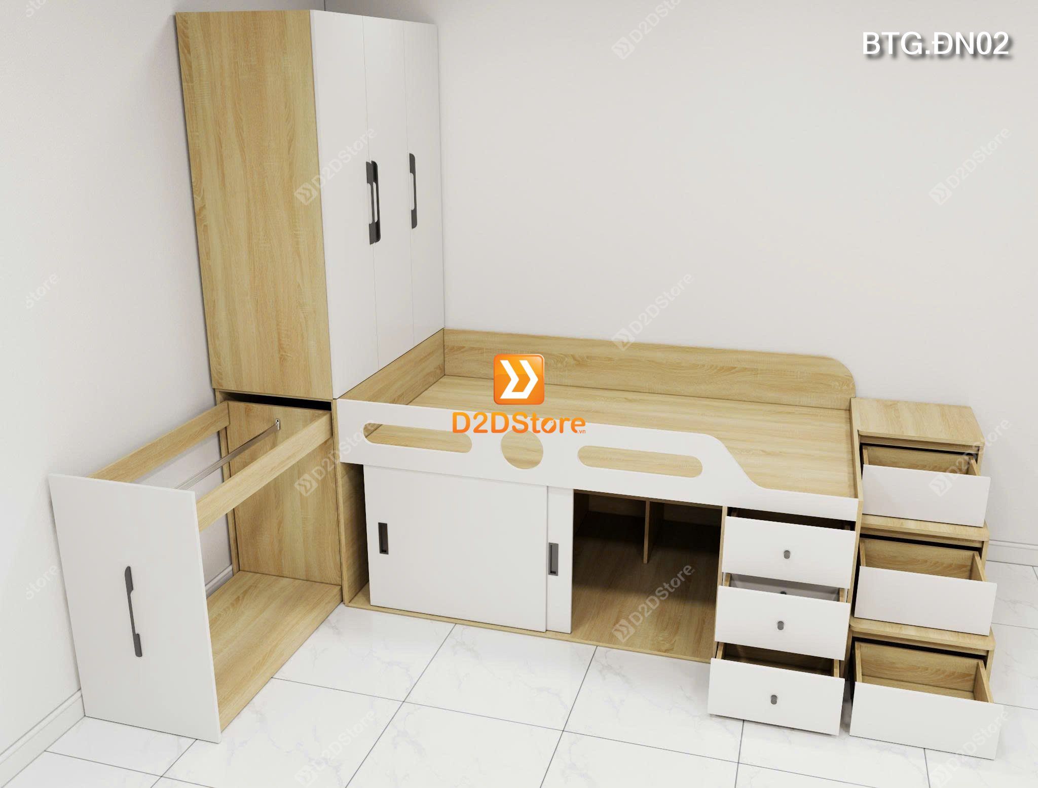  Bộ tủ giường đa năng BTG.ĐN02 